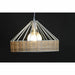 Полилей DKD Home Decor 35 x 35 x 22 cm Черен Метал Pатан 50