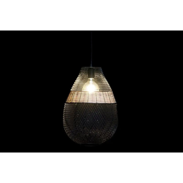 Полилей DKD Home Decor Черен Метал Кафяв 50 W 32 x 32 x 43