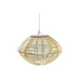 Полилей DKD Home Decor Естествен Златен Кафяв Бамбук 50 W