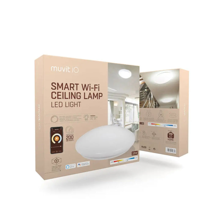 Полилей muvit iO iO Бял Метал Wi-Fi (2700 K) (6500 K)