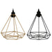 Полилей Home ESPRIT Черен Златен Метал 50 W 28 x 27 x 34 cm