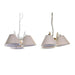 Полилей DKD Home Decor 50 x 46 x 30 cm Златен Метал Бял 50