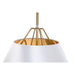 Полилей DKD Home Decor Бял Златен PVC Метал 50 W 38 x 38 x