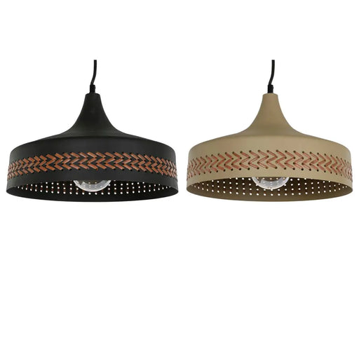 Полилей DKD Home Decor Кафяв Черен Сметана Метал 50 W 35 x