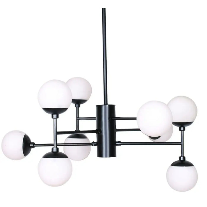 Полилей DKD Home Decor Кристал Черен (76.2 x 76.2 x 40.64