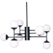 Полилей DKD Home Decor Кристал Черен (76.2 x 76.2 x 40.64