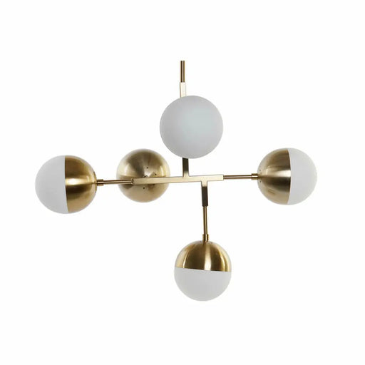 Полилей DKD Home Decor Метал Кристал Златен (74 x 52 x 168