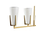 Полилей DKD Home Decor Златен Бял (67 x 14 x 22 cm)