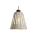 Полилей Home ESPRIT Бял Бамбук Дърво манго 50 W 48 x 48 x