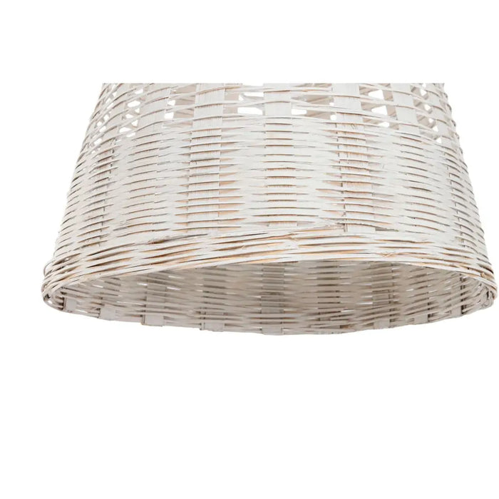 Полилей Home ESPRIT Бял Бамбук Дърво манго 50 W 48 x 48 x