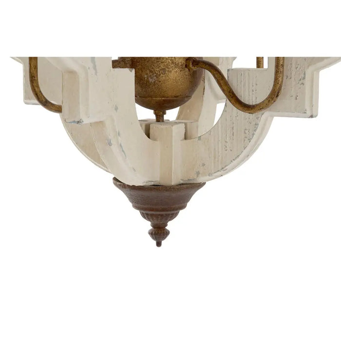 Полилей Home ESPRIT Бял Бронз Желязо Ела 40 W 63 x 63 x 74