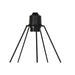 Полилей Home ESPRIT Черен Златен Метал 50 W 28 x 27 x 34 cm