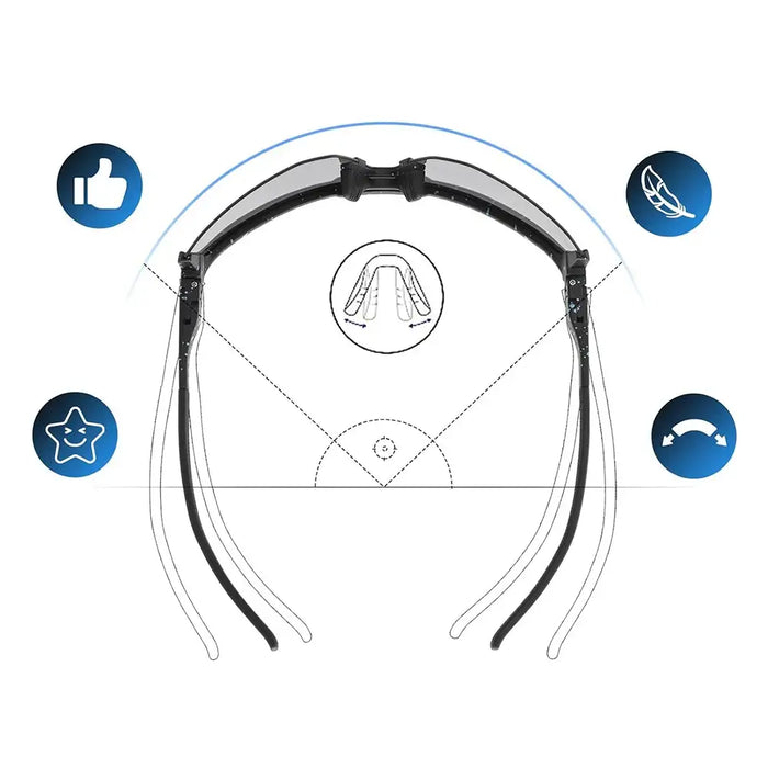 Поляризиращи колоездачни очила Rockbros SP297 - черни