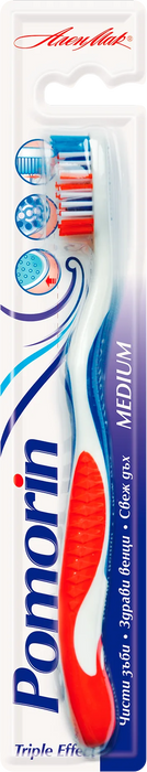 Четка за зъби Triple Effect, Medium, 1 бр