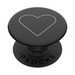 Popsockets 2 бяло сърце черен държач и стойка за телефон