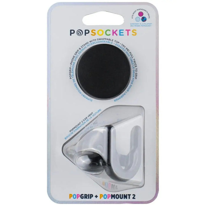 Popsockets Car Vent 2 + държач PopGrip - черен