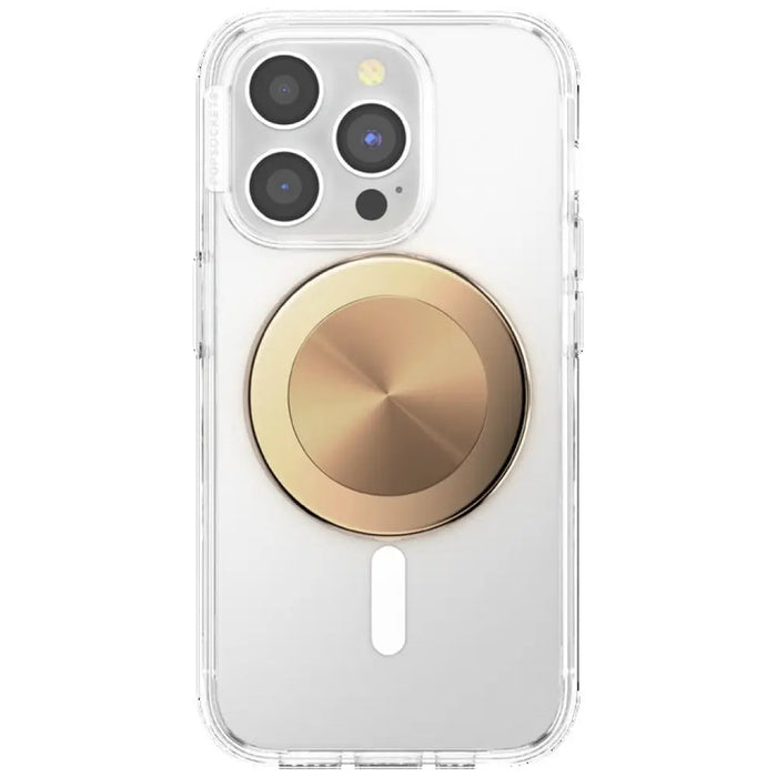 Popsockets кръгъл радиален златен алуминиев MagSafe държач
