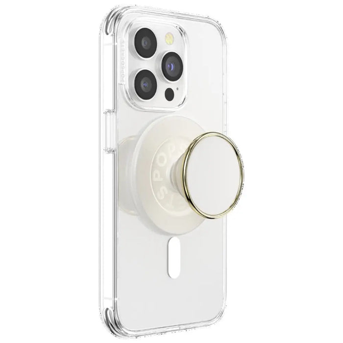 Popsockets Round Luxe Coconut Creme Enamel MagSafe държач