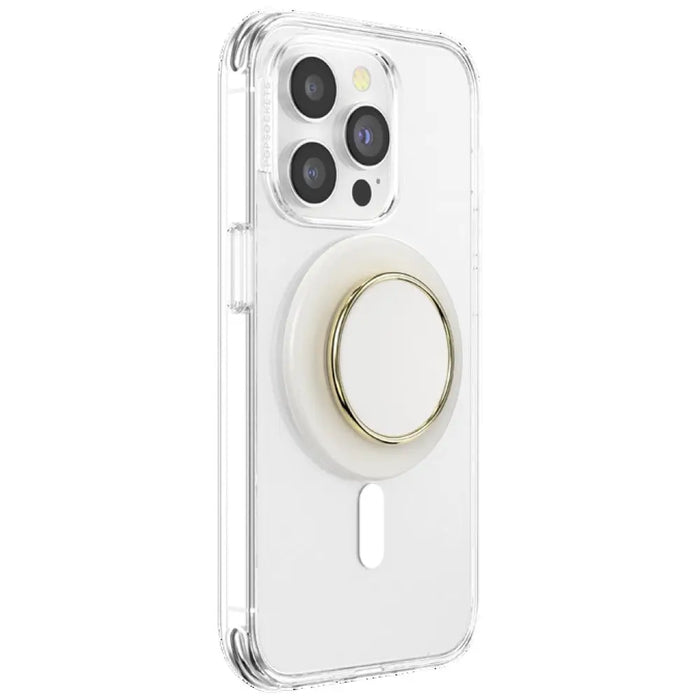 Popsockets Round Luxe Coconut Creme Enamel MagSafe държач