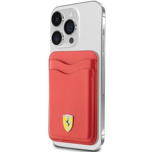 Портмоне за карти Ferrari FEWCMRSIR червено MagSafe Leather