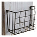 поставка за списания DKD Home Decor Бял Кафяв Метал Дърво