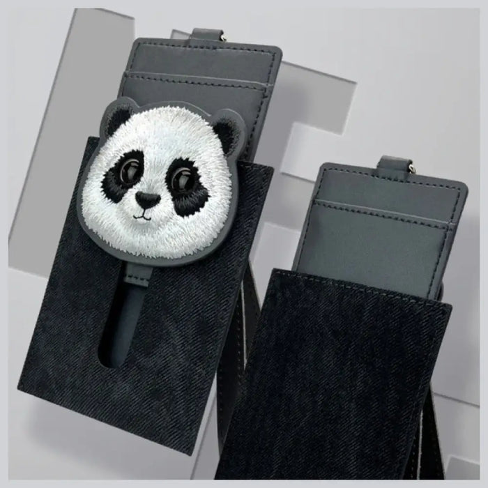 Поставка за карти Nimmy Big Eyed Pet 2.0 Cat Wallet - черна