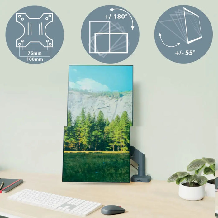 Поставка за монитор Leitz Ergo Space Saving 17’’ 32’’