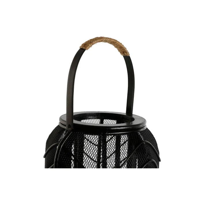 Поставка за свещ Home ESPRIT Черен Метал 21,5 x 21,5 x 43,5