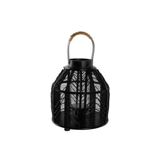 Поставка за свещ Home ESPRIT Черен Метал 26,5 x 26,5 x 28 cm