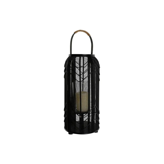 Поставка за свещ Home ESPRIT Черен Метал 21,5 x 21,5 x 43,5