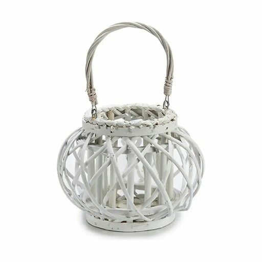 Поставка за свещ Gift Decor 38618 38618 Бял плетена ракита