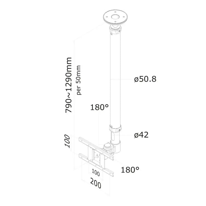 Поставка за телевизор Neomounts FPMA-C100 10’’ 30’’ 12 kg