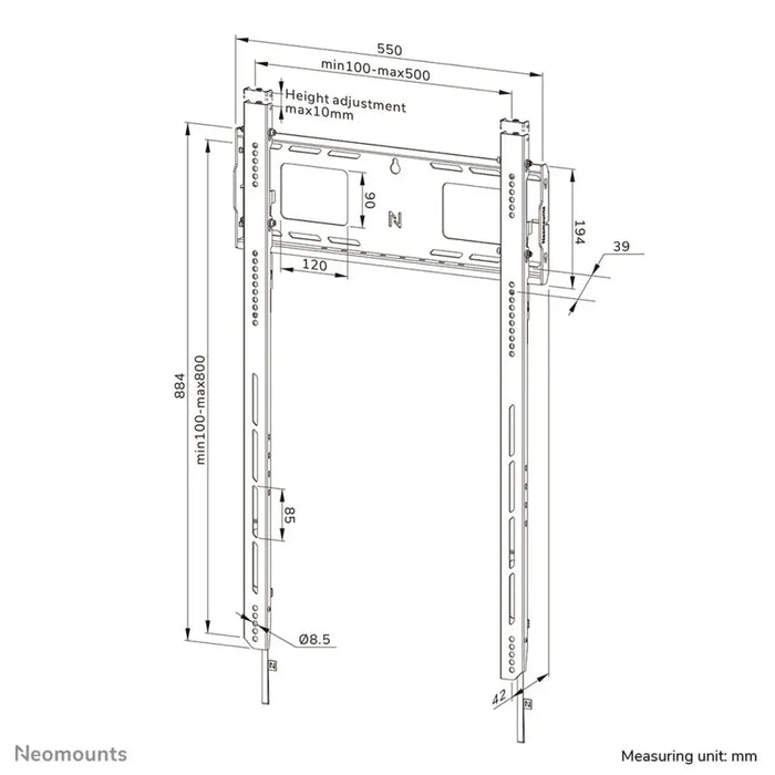 Поставка за телевизор Neomounts WL30-750BL18P 100 kg 98’’