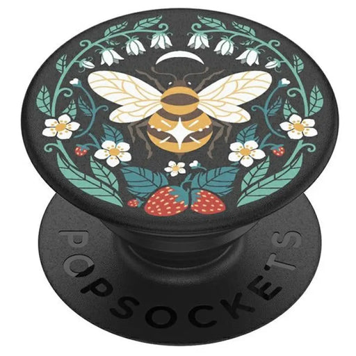 Поставка и държач за телефон Popsockets 2 Bee Boho - Черна