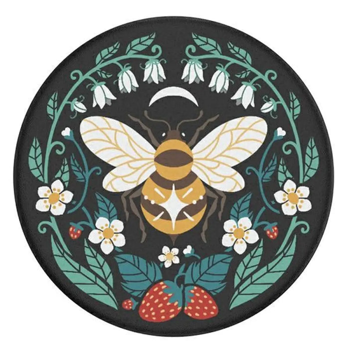 Поставка и държач за телефон Popsockets 2 Bee Boho - Черна
