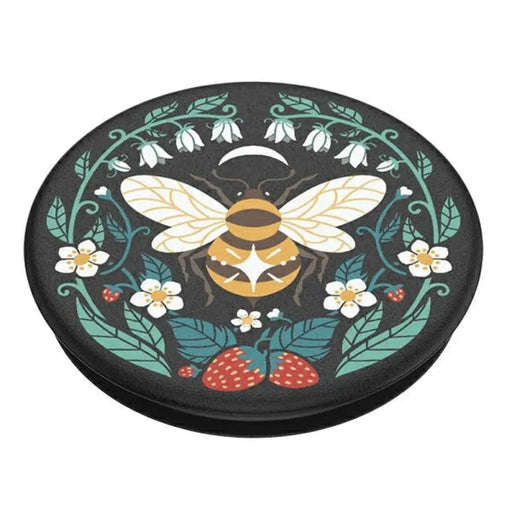 Поставка и държач за телефон Popsockets 2 Bee Boho - Черна