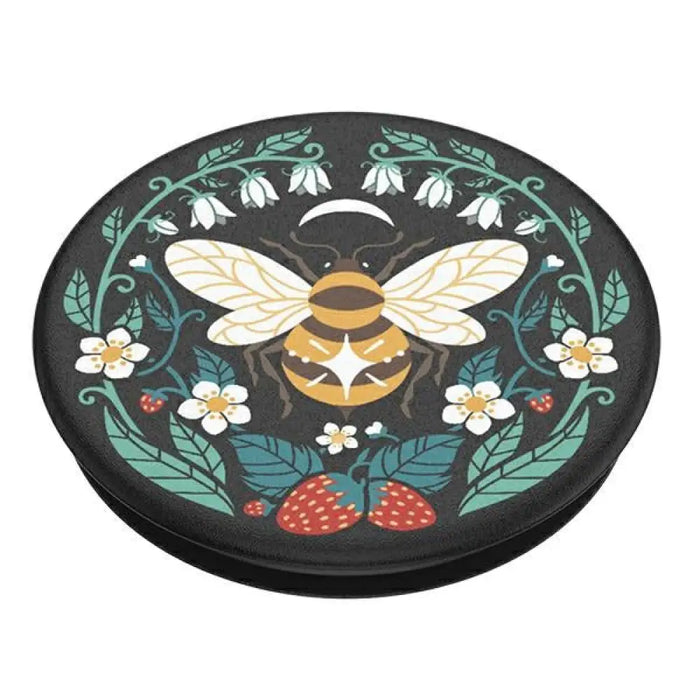 Поставка и държач за телефон Popsockets 2 Bee Boho - Черна