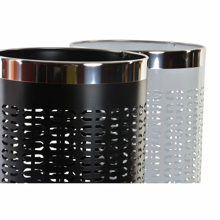 поставка за чадъри DKD Home Decor 23 x 50 cm Бял Черен