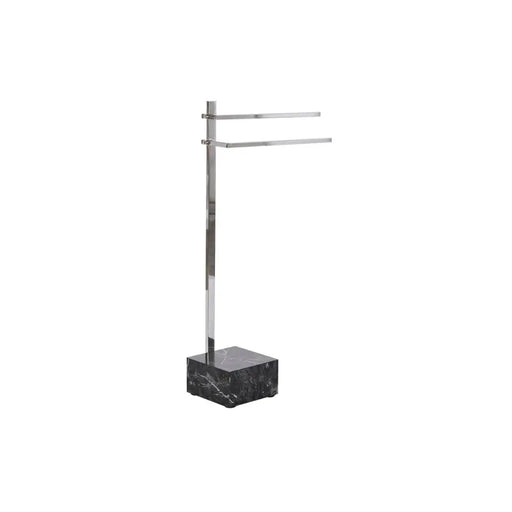 Поставка за кърпи DKD Home Decor Сребрист MDF Стомана (45 x
