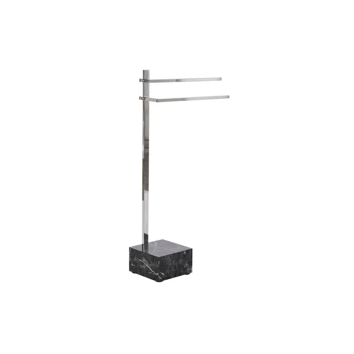Поставка за кърпи DKD Home Decor Сребрист MDF Стомана (45 x