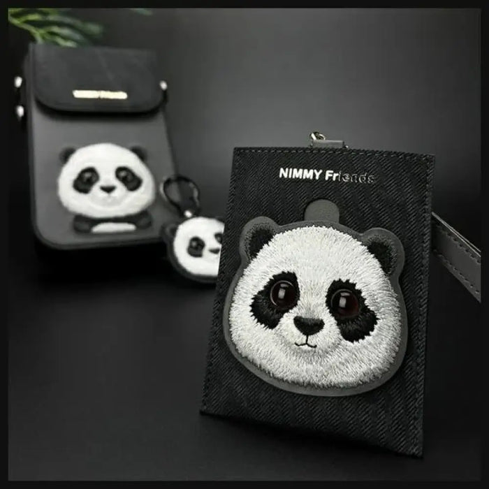 Поставка за карти Nimmy Big Eyed Pet 2.0 Cat Wallet - черна