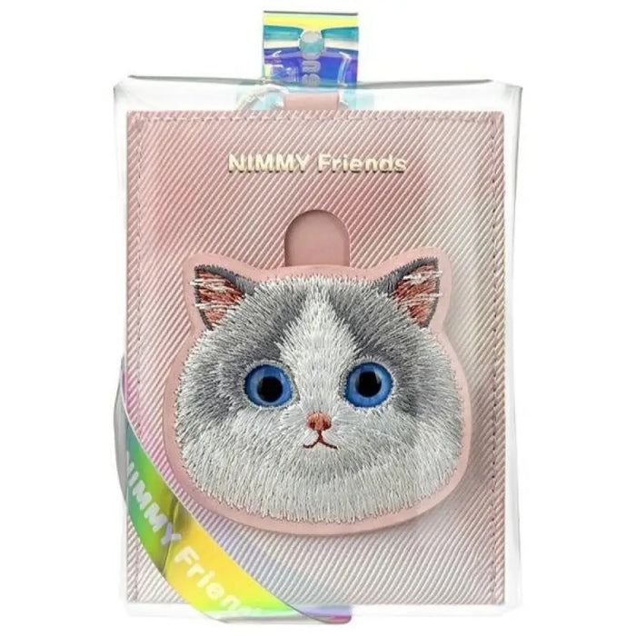 Поставка за карти Nimmy Big Eyed Pet 2.0 Cat Wallet - розова