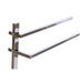 Поставка за кърпи DKD Home Decor Сребрист MDF Стомана (45 x