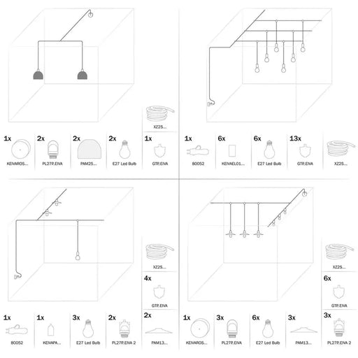 Поставка за Лампи Creative Бял E27