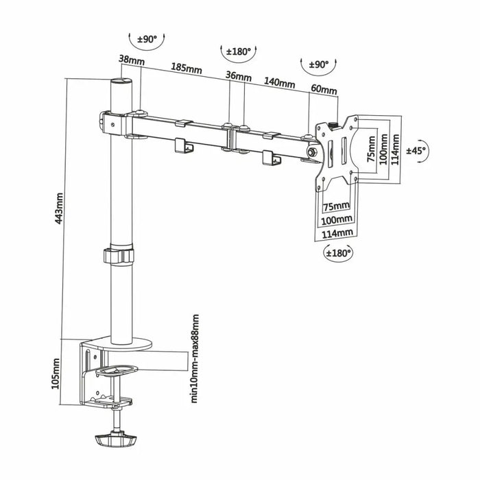 Поставка за монитор Aisens DT32TSR-039 13’’
