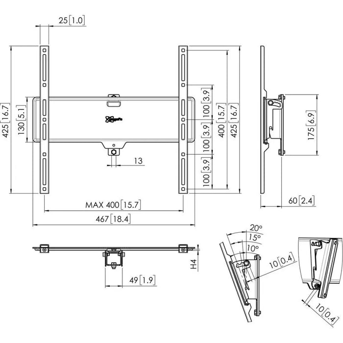 Поставка за монитор Vogel’s 7230500 32’’ 25 kg