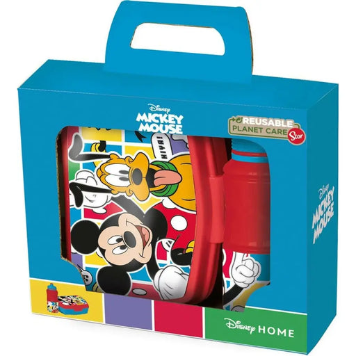 Поставка за Пикник с Включена Бутилка Mickey Mouse CZ11277