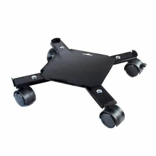 Поставка за Саксия с Колелца Nature Черен Метал