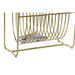 поставка за списания DKD Home Decor Огледало Златен Метал