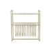 поставка за списания DKD Home Decor Огледало Златен Метал
